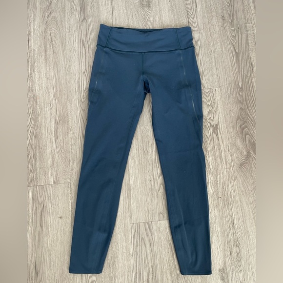 Lululemon blue athletic leggings - Picture 1 of 6